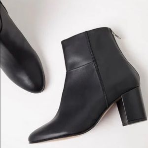 RENZO LEATHER ANKLE BOOT French Connection 38/7.5